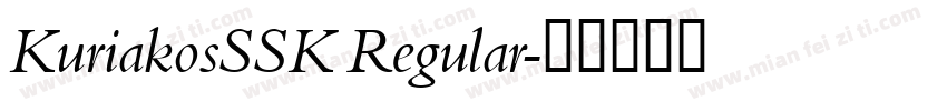 KuriakosSSK Regular字体转换
